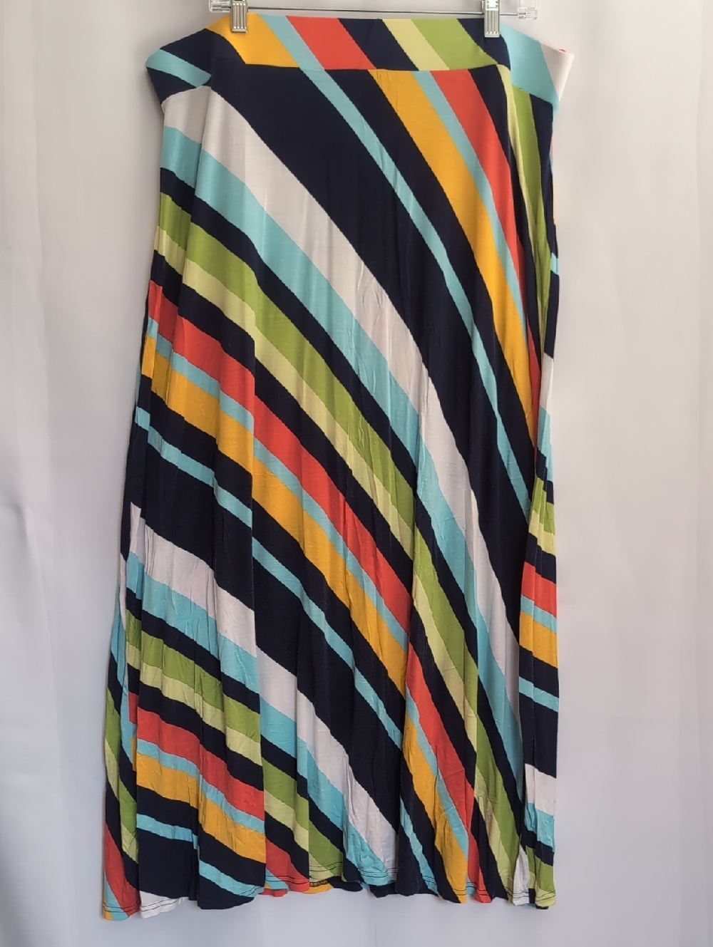 Lane Bryant Colorful Striped Maxi Skirt